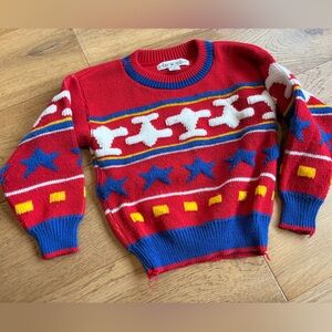 VTG 80’s Choozie airplane sweater boys 4t